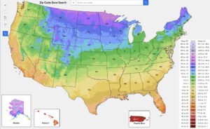 USDA plant hardiness zoneS