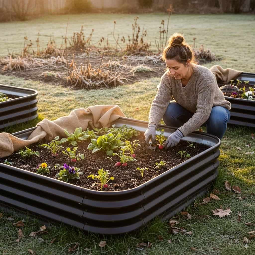 raised beds extended growing season